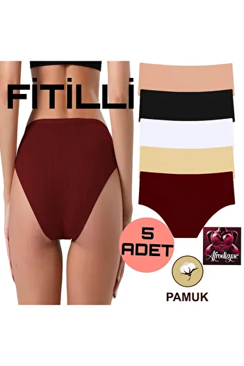 Afrodizyac 5! Slip din bumbac cu talie înaltă (EXTRA FLEXIBIL ȘI MOȚ)