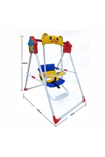 Generic Indoor and outdoor home baby swing with seat and safety belt
