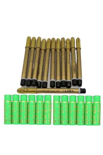 LYRA 12 Magic Lipsticks Set with 12 Black Eyeliners