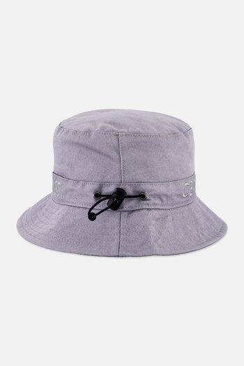 Cerruti 1881 Men Embroidered Logo Bucket Cap, Grey