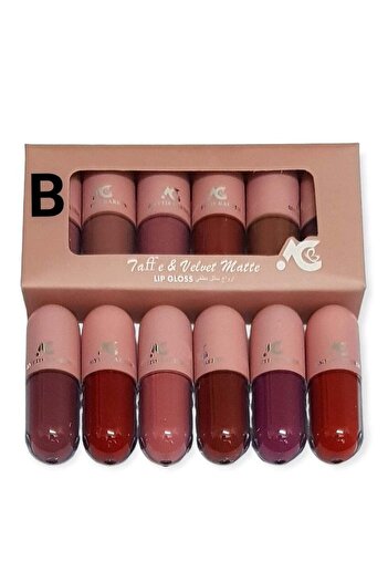unbranded Ametis Garden Long-Lasting Lipstick Set - 6 Pieces, Multi-color