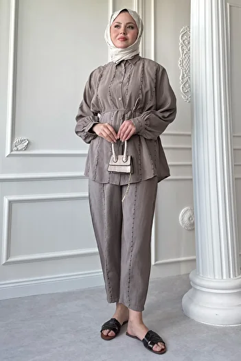 InStyle Boydan Stitched Mink Double Suit