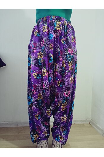 hoaryage Viscose Print Fabric Floral Print Baggy with Pockets 100% Cotton