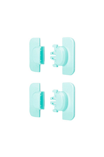 zola Set of 2 child safety corners for furniture, refrigerator, plastic, blue