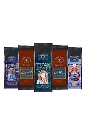 A Roasting Lab Zamansız Kahveler Deneme Paketi Öğütülmüş Filtre Kahve 5x50 G