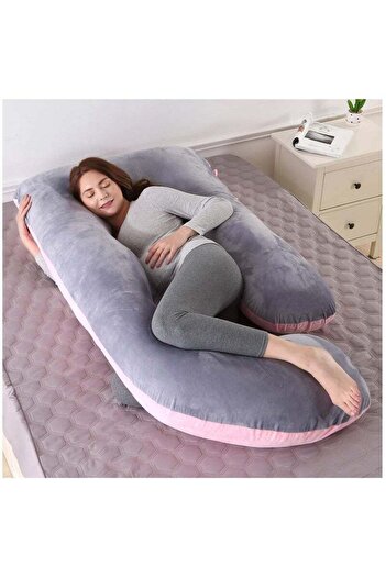 Yelajoy G Shape Maternity Pillow,with Removable Cover,Total Support of Six Important Areas,70x95x160cm