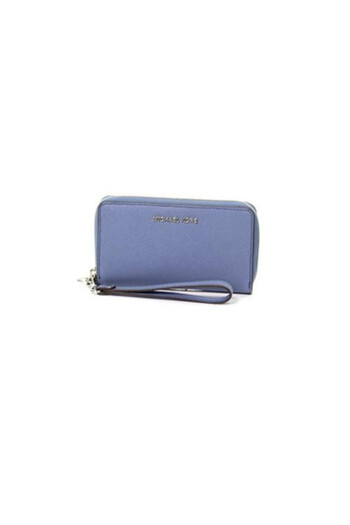 Michael Kors Women's Jet Set Travel Large Saffiano Leather Smartphone Wristlet, Denim, OS