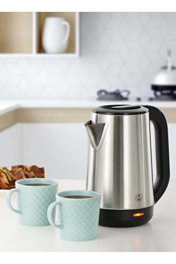 ALSAIF Water Kettle Stainless Steel , 2 L , 2200 W , Silver/Black - E03223