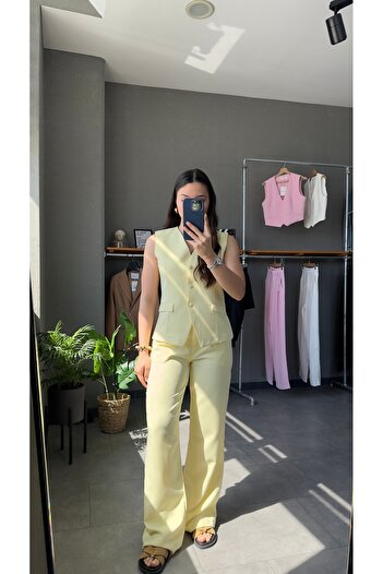 YOUR NAME Women's Vest & Pants Set