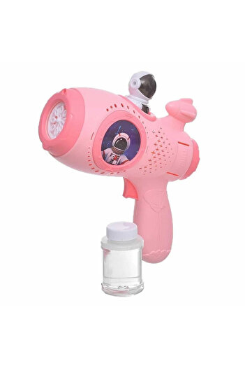 Micostore Toy Soap Bubble Gun, Outer Space, 8 holes, lights, 22 x 18.5 x 8 cm