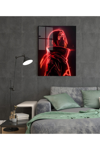 Ayabak Metal Poster Anime Naruto Itachi Uchiha - Dekoratif - Hediyelik Çerçevesiz Tablo