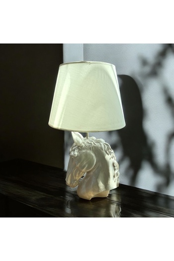 NADY STUDIO Ivory Horse Special Design Lampshade Lighting Hanmade Design