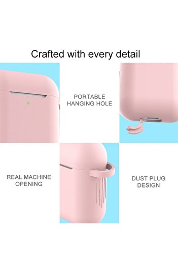 PSGT Airpods 1. Nesil / 2. Nesil Uyumlu Kılıf Silikon Kapak Arka Koruma Kabı Koruyucu Kılıf