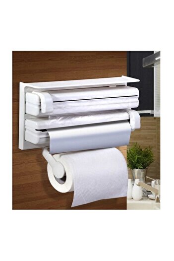MACVI Macvi® Triple Kitchen Dispenser for Paper, Cling Film and Aluminum Foil