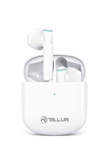 TELLUR Casti Bluetooth Tellur Aura True Wireless, Aplicatie Tellur Audio, alb