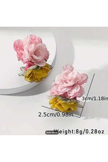 Dgt Luxury Boho Rose Design Earrings, Beach, Summer, Party-Ear Pin Stainless Steel