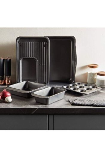 OEM Set of 7 Stackable Baking Trays – Carbon Steel, Non-Stick, Space Saving, Ideal for Oven