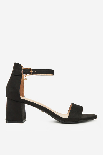 DeeZee Women's low heel sandals black 38