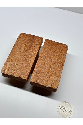 lazzir handle Wooden Textured 14'14 cm Square Handle (32 mm Compatible) - Wooden Handle - Double