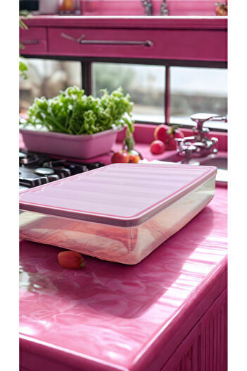 MevsimSepeti Plastic Lid Storage Container - Refrigerator Freezer Organizing Microwave Freezer 3 Pieces in the Kitchen