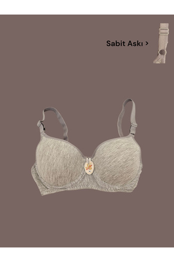 Tektaş Gray Unassisted Bra