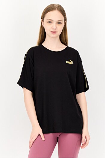 Puma Women Relaxed Fit Short Sleeves Outdoor T-Shirt, Black