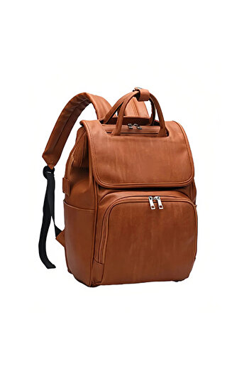 fulina Multifunctional Backpack, With Shoulder Straps, Waterproof, Simple Design, Suitable for Travel,Brown
