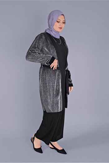 Alvina Set of Two Glittery Belted Tunic - 40880