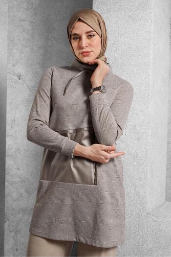 Alvina Lace-Up Neckline Tunic 45206