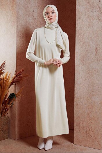 Alvina Ruffy Collar Knitwear Dress 44921