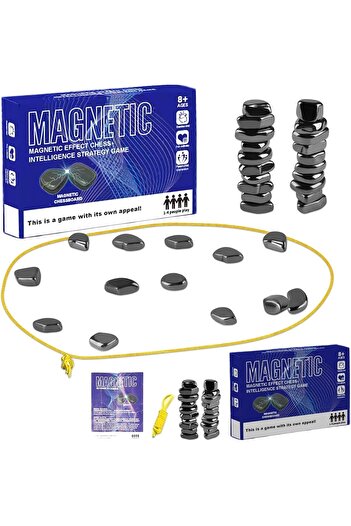 fulina Magnetic Battle Chess, Rope + 20 Pieces, Player Party Travel Fun Game, Great Gift for Adults