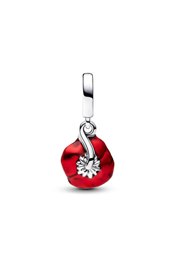 Pandora Kırmızı Çiçek Sallantılı Charm