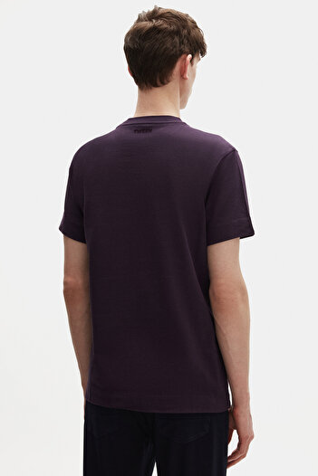 Tween Slim Fit Mor %100 Pamuklu T-Shirt