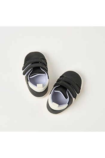 Juniors Textured Sneaker Booties with Hook and Loop Closure