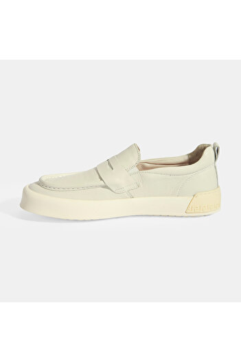 Desa Erkek Krem Slip-On Deri Loafer