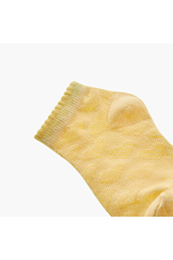 Juniors Textured Socks with Scallop Hem - Set of 3