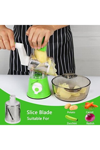 Denx Multifunctional Three-Blade Rotary Vegetable Cutter