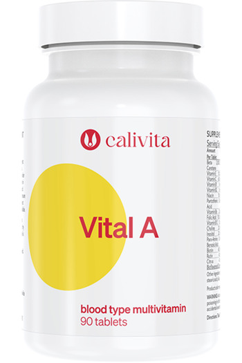 Calivita Vital A Multivitamin Food Supplement for Blood Group A (90 tablets) -