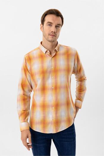 SÜVARİ Cornered Cuff Slimfit Patterned Shirt