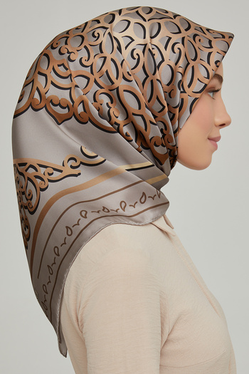 Armine Armi̇ne Silk Scarf 8650D (Twi̇ll) (Nostalji̇)-07