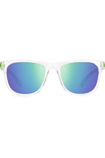 Polaroid Pld 2122/s 0ox Men's Sunglasses, White, Rectangular, 54 Mm