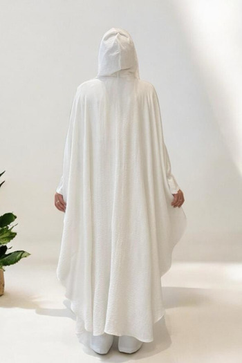 Bym Fashion Tunic, Pants and Abaya Triple Suit 8663 Ecru