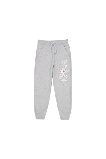 Frozen Girls' sweatpants, gray, side pockets, 110 cm, Frozen