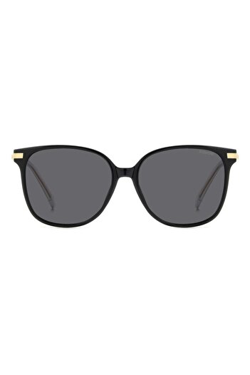 Polaroid Ochelari de soare pentru femei PLD 4170/G/S/X 2F7/M9, Negri, Fluture, 56 mm