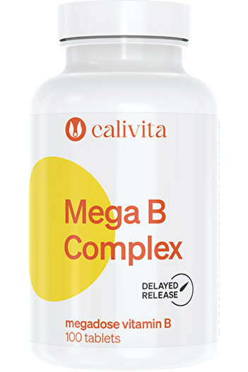 Calivita Mega B Complex Megadose of B Vitamins for Increasing Stress Resistance (100 tablets) - Calivita