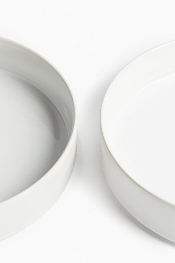 H&M 2’li Çukur Stoneware Tabak