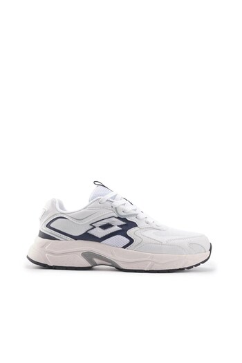 Lotto Daily Comfortable Lace-Up Running Shoes White Blue