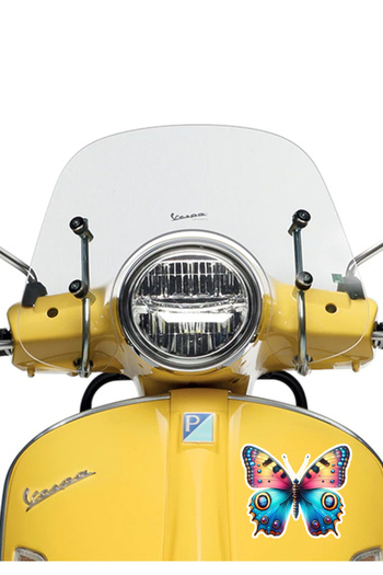 MegaSticker Autocolant Fluture Colorat Auto, Motocicletă, Cască, Laptop, Autocolant pentru Geam 13x13 Cm