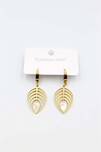 Royaleks Leaf Earrings - Gold