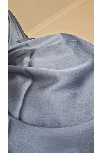 Lavena scarfs Classic Plain Sapphire Shawl - Indigo